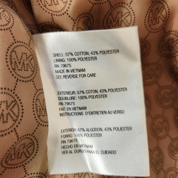 MICHAEL KORS WOMENS ORANGE ZIP-UP COAT Small - Picture 10 of 11